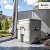 Afbeelding van Outsunny Campingtoilet 20 L Mobiele WC met spoel- en afvalwatertank Grijs