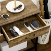 Afbeelding van HOMCOM Consoletafel met 2 lades