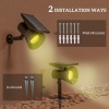 Afbeelding van Outsunny lantaarn - set van 2 - solar - kunststof - zwart
