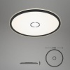 Afbeelding van Briloner Leuchten - LED-plafondlamp met achtergrondverlichting, 22 W, rond, Ø 42 cm, wit-zwart