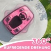 Afbeelding van AIYAPLAY Autoscooter voor kinderen, 6V, 2 motoren, 360° draaibaar, roze met muziek en claxon