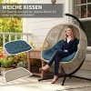 Afbeelding van Outsunny - Hangstoel met zakken - Polyester - Bruin