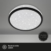Afbeelding van Briloner Leuchten - LED-plafondlamp met sterrendecor, 10 Watt, 900 lumen, 4000K, wit-zwart