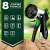 Afbeelding van TRESKO® Flexibele Tuinslang 15m met 7-standen Sproeikop en Dubbele Latexkern