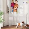 Afbeelding van PawHut Uittrekbaar Trapbeschermingsrooster voor Huisdieren, 0-136 cm, 87 cm hoog