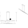 Afbeelding van Trio Helios - Hanglamp - Zilverkleurig