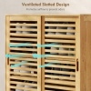 Afbeelding van HOMCOM Schoenenkast - Bamboe en MDF - 80 x 35 x 80 cm - Natuurlijk hout