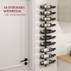Afbeelding van HOMCOM - Wijnrek - Staal - 27L x 10B x 116H cm - Zwart