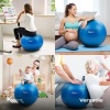 Afbeelding van KM-Fit gymnastiekbal 75cm | trainingsbal met luchtpomp | blauw BPA-vrij voor fitness en yoga