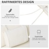 Afbeelding van Outsunny - Stoelkussen met Hoofdkussen - Veters - Polyester - Wit