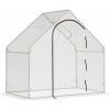 Afbeelding van Outsunny Stalen en kunststof kas - 180L x 100B x 168H cm - Wit