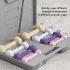 Afbeelding van HOMCOM 10KG Hantelset met Tas, Handgewichten voor Thuis Gym, Roze, Paars, Grijs, Bruin