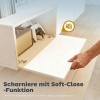 Afbeelding van HOMCOM Wand TV Meubel 180 cm voor TV's tot 82 inch, met 3 klappen en soft-close, Wit