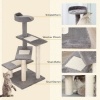 Afbeelding van PawHut 5-laags kattenklim- en krabboom met sisal - beige