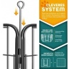 Afbeelding van TRESKO® Opvouwbare hondenloopstal 80 cm met dak en aardankers - 8-delig, eenvoudig te monteren