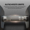 Afbeelding van HOMCOM Rubberen Dumbbell Metaal, 15,5 x 15,5 x 33,6 cm, Zwart
