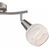 Afbeelding van GLOBO LED-spotlight met 2 lampen ELLIOTT mat nikkel