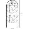 Afbeelding van Outsunny Metalen Rankgitter 50L x 1,3B x 120H cm - Zwart
