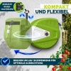 Afbeelding van tillvex® Tuinslanghaspel Groen/Grijs 30m met Wandbevestiging en Handgreep
