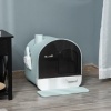 Afbeelding van PawHut kattenbak met houten pootjes - D31-050
