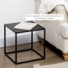 Afbeelding van HOMCOM Salontafelset met Stalen Frame 839-563V00