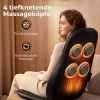Afbeelding van HOMCOM Nek- en Rugmassager - Leer, Stof - 105L x 45B x 10H cm - Zwart