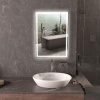 Afbeelding van HOMCOM LED Badspiegel 70 x 50 cm met 3 lichtkleuren en touchschakelaar, IP44