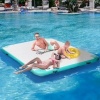 Afbeelding van Outsunny Opblaasbaar Drijvend Dock PVC-, PU-Kunststof 304L x 204B x 15H cm Wit