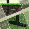 Afbeelding van Outsunny Stalen Tuinhek met PE-coating 93L x 22B x 150H cm Bruin