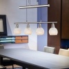 Afbeelding van Globo hanglamp Elliott nikkel metaal grote eettafel lamp E14_LED