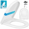 Afbeelding van KESSER® WC-bril met Soft Close en Quick-Release - Duroplast - Wit / D-Vorm