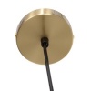 Afbeelding van HOMCOM Moderne verstelbare dubbele hanglamp in goud