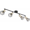 Afbeelding van Moderne plafondlamp Globo - Zwart - H:20,5cm - E14 - Voor binnen - Metaal