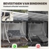 Afbeelding van Outsunny 2-zits bankkussen 100x98x8 cm donkergrijs
