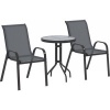 Afbeelding van Outsunny Bistronset voor buiten - Metaal, gehard glas - Ø60 x 71H cm - Donkergrijs