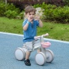 Afbeelding van AIYAPLAY Loopfiets voor kinderen 12-36 maanden, met verstelbare zitting en mand, roze