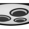 Afbeelding van Zwarte LED plafondlamp met achtergrondverlichting, 22W, 3000lm, 42,3 x 3,7 cm