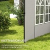 Afbeelding van Outsunny Paviljoen zijpanelen - PE - 293B x 193H cm - Wit