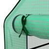 Afbeelding van Outsunny Vervangingszeil voor broeikas, 140 x 213 x 190 cm, met raam en deur, groen