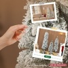 Afbeelding van HOMCOM Kunststof Kerstboom Groen/Wit 150 cm - 48L x 48B cm