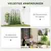 Afbeelding van Outsunny 2-delige Metalen Trellis met Vogeldesign voor Klimplanten 50x150 cm Zwart