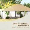 Afbeelding van Outsunny vervangend dak voor pavilion - polyester - khaki