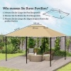 Afbeelding van Outsunny vervangend dak voor pavilion - polyester - khaki