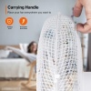 Afbeelding van AERSON 40 cm staande ventilator | hoogte verstelbaar tot 120 cm | stil met 3 snelheden en oscillatie