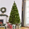 Afbeelding van HOMCOM Kerstboom PET, Metaal Ø90 x 210H cm Groen