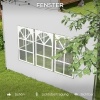Afbeelding van Outsunny Zijpanelen voor Paviljoen Oxford, Kunststof, 295B x 195H cm, Wit