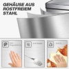 Afbeelding van HOMCOM Sensorafvalbak RVS 39L x 27B x 66H cm Zilver