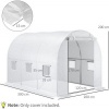 Afbeelding van Outsunny Vervangfolie voor kas PE 300L x 200B x 200H cm - Wit