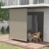 Afbeelding van Outsunny - Uitschuifbare zijluifel tot 2,92 m - Handmatige slinger - Bruin