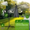 Afbeelding van Tillvex Rechthoekige Aluminium Parasol 330 cm met Afdekking en Windbescherming